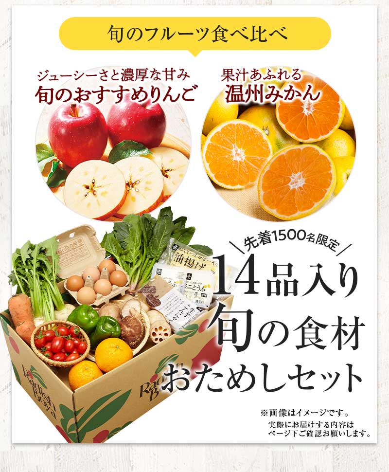 初回限定!おまかせ野菜ボックス おためしセット 期間限定12/13(月)朝8:00まで