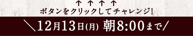 期間限定12/13(月)朝8:00まで