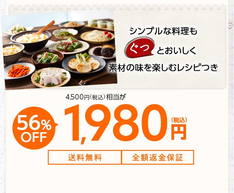 送料無料 金額返金保証 おまかせ野菜ボックス おためしセット 1,980円(税込) 期間限定10/25(月)朝8:00まで