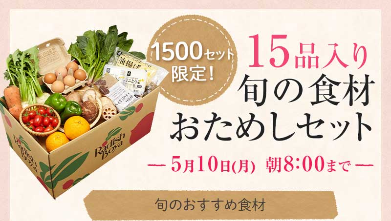 送料無料 金額返金保証 おまかせ野菜ボックス おためしセット 1,980円(税込) 期間限定5/10(月)朝8:00まで