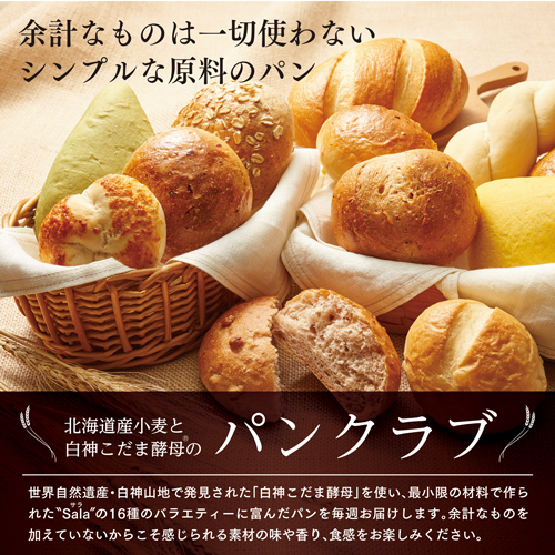 北海道産小麦と白神こだま酵母のパンクラブ