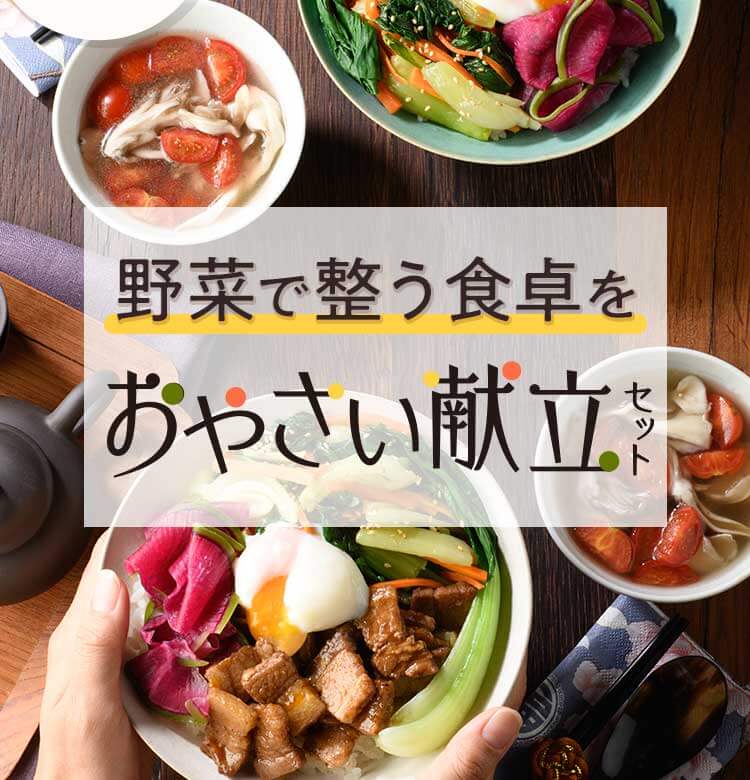 旬をめぐる献立セット 旬の食材とレシピをセットでお届け