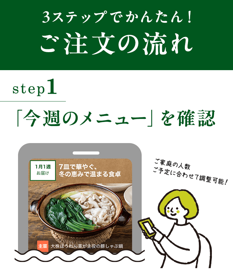 step1 お買い物サイトで...
