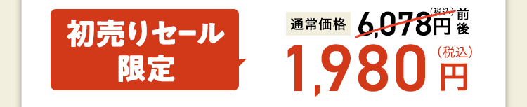 1,980円(税込)前後