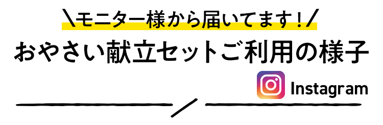 野菜を楽しむお声、届いてます!インスタグラムーご利用者さまの投稿ー