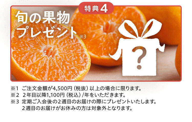 旬の果物プレゼント