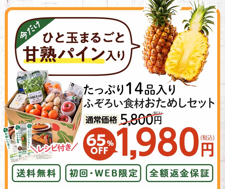 送料無料 数量限定 ふぞろい食材おためしセット