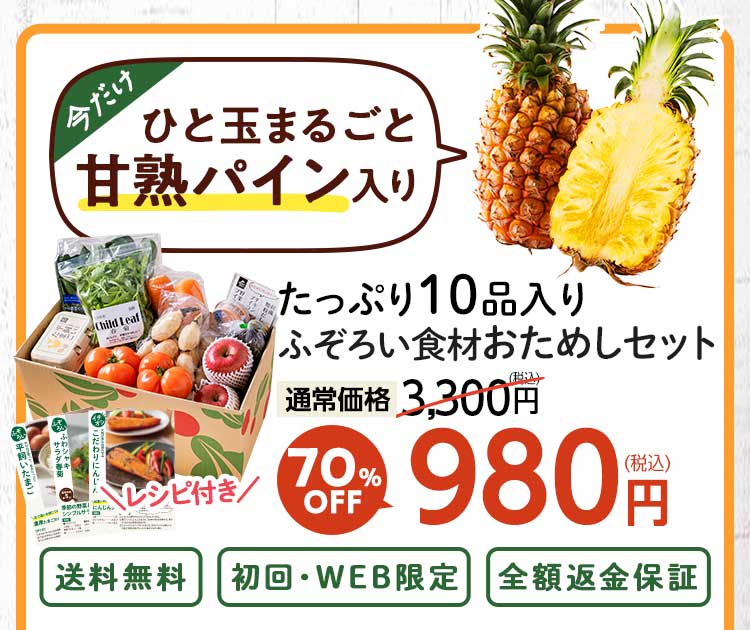 送料無料 数量限定 ふぞろい食材おためしセット