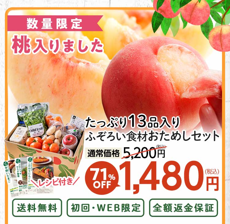 送料無料 数量限定 ふぞろい食材おためしセット
