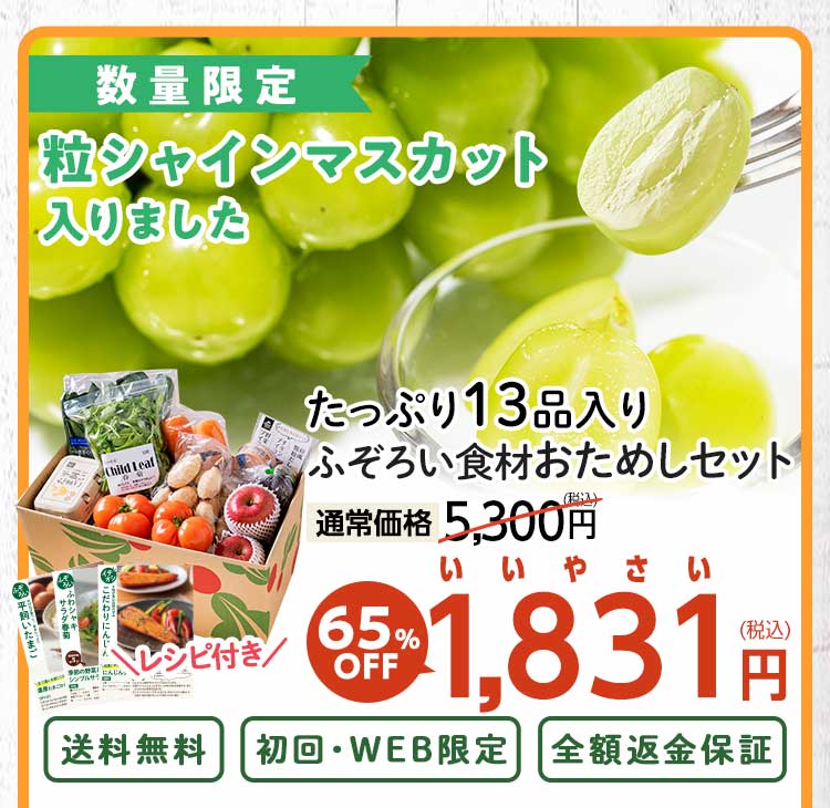 送料無料 数量限定 ふぞろい食材おためしセット