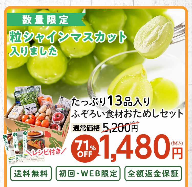 送料無料 数量限定 ふぞろい食材おためしセット
