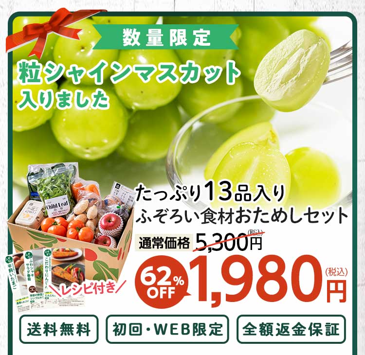 送料無料 数量限定 ふぞろい食材おためしセット
