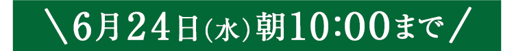 期間限定6/24(水)10:00まで