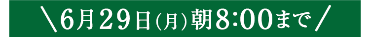 期間限定6/29(月)8:00まで
