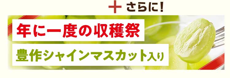 さらにシャインマスカットつき