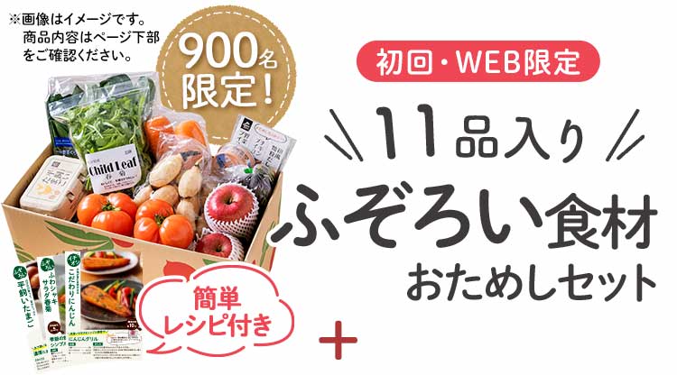 送料無料 数量限定 ふぞろい食材おためしセット