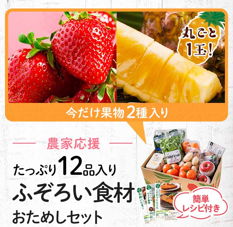 送料無料 数量限定 ふぞろい食材おためしセット