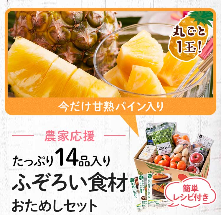 送料無料 数量限定 ふぞろい食材おためしセット