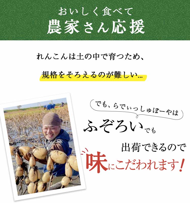 ふぞろいでも出荷できるので味にこだわれます！