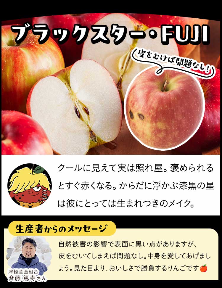 ブラックスター・FUJI 皮をむけば問題なし！