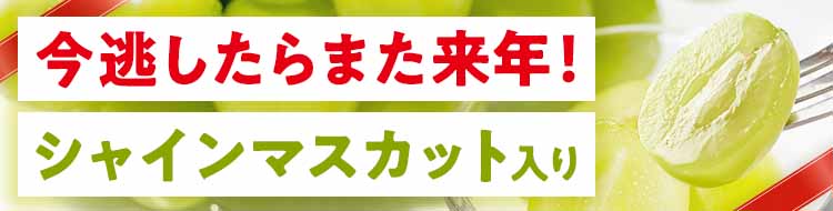 900名限定 粒シャインマスカット入ります