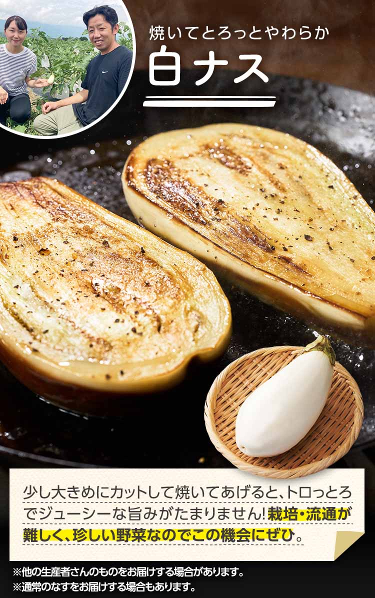 焼いてトロっとやわらか 白ナス