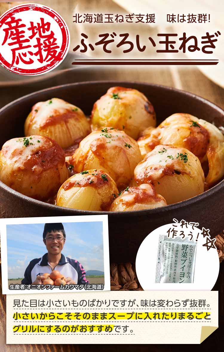 北海道玉ねぎ支援 味は抜群 ふぞろい玉ねぎ