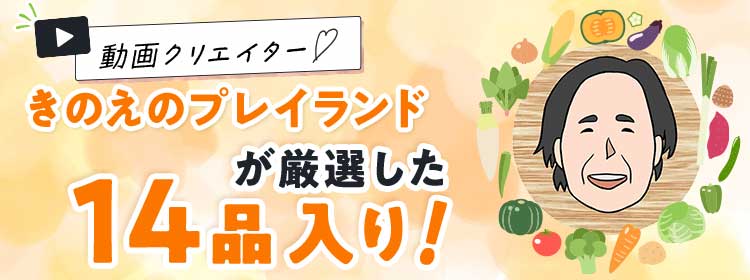 動動画クリエイター きのえプレイランドが厳選した14品入り!