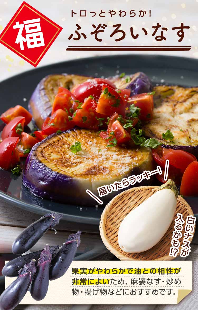 焼いてトロっとやわらか ふぞろいなす