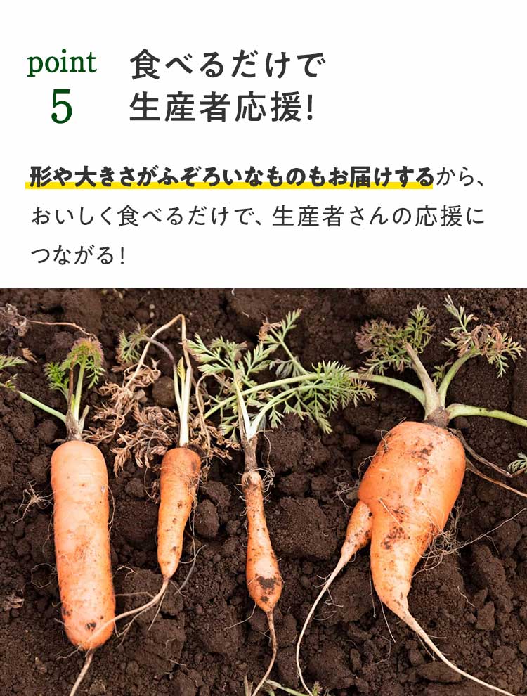 食べるだけで生産者応援！