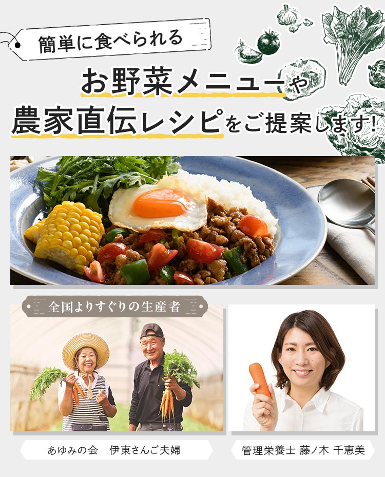 考えない野菜たっぷりごはんを、まずは３食分おトクにためしてみませんか？