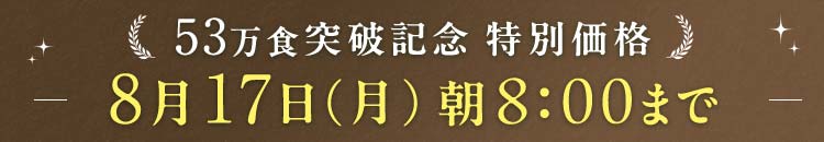 53万食突破 期間限定