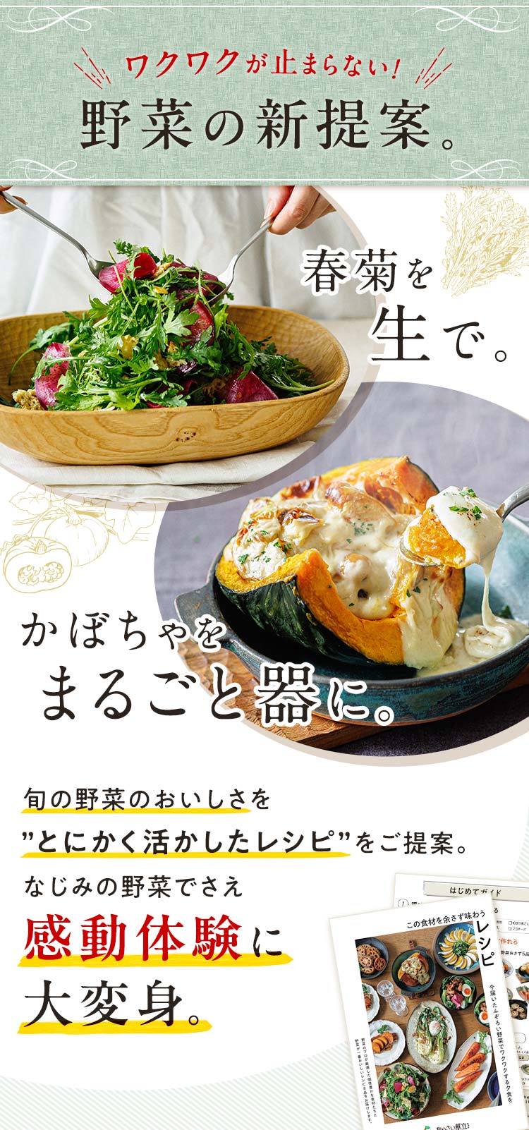 ワクワクが止まらない野菜の新提案。