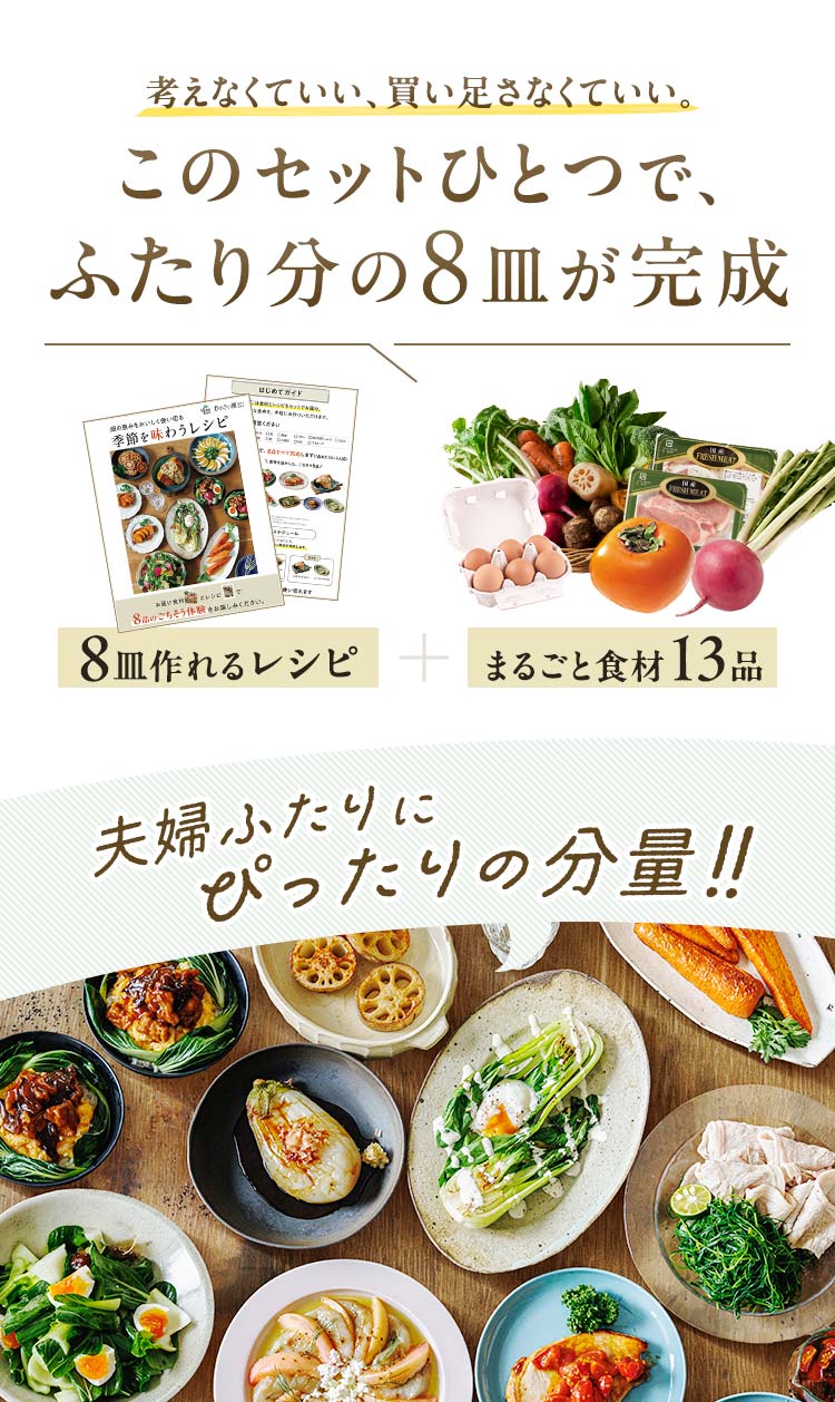 公式】らでぃっしゅぼーや 畑グルメ8皿便おためしセット