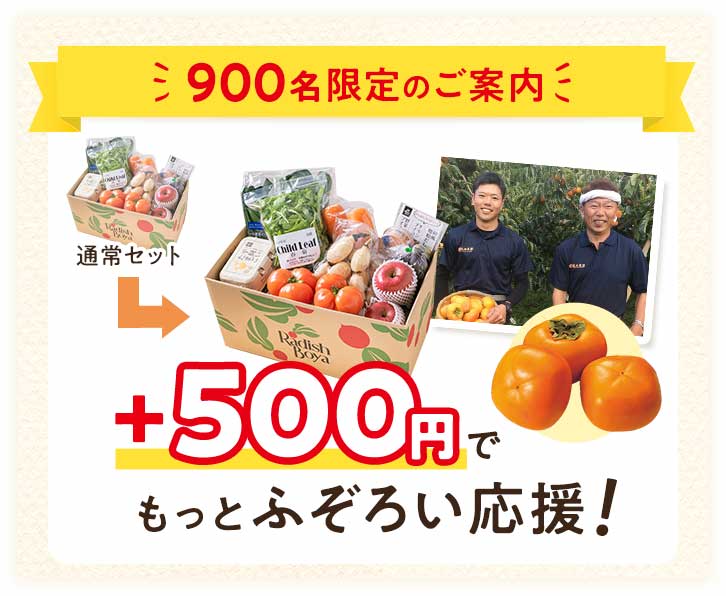 +500円でもっと農家さんを応援しませんか?