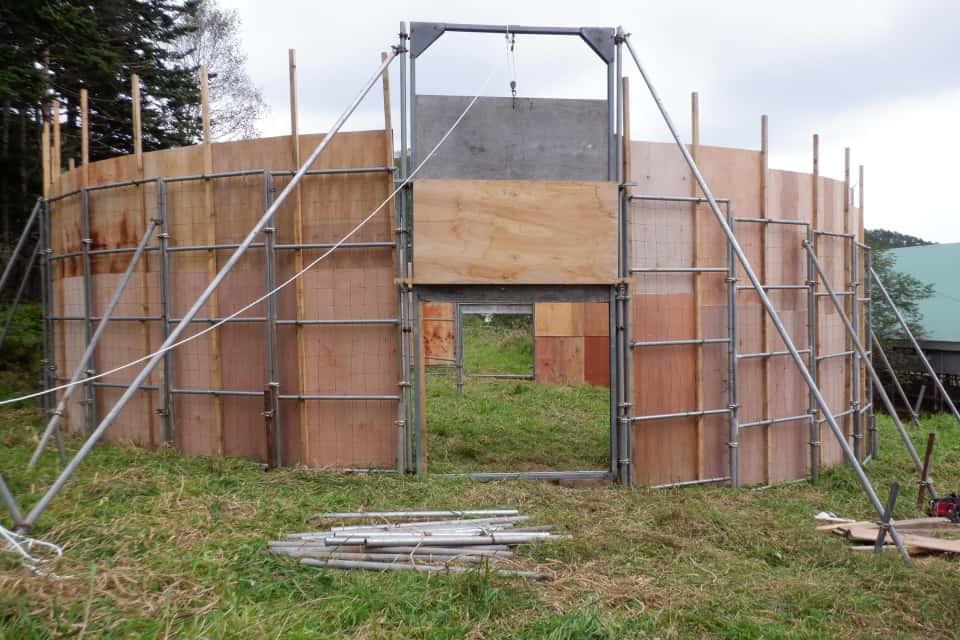 大型わなを設置