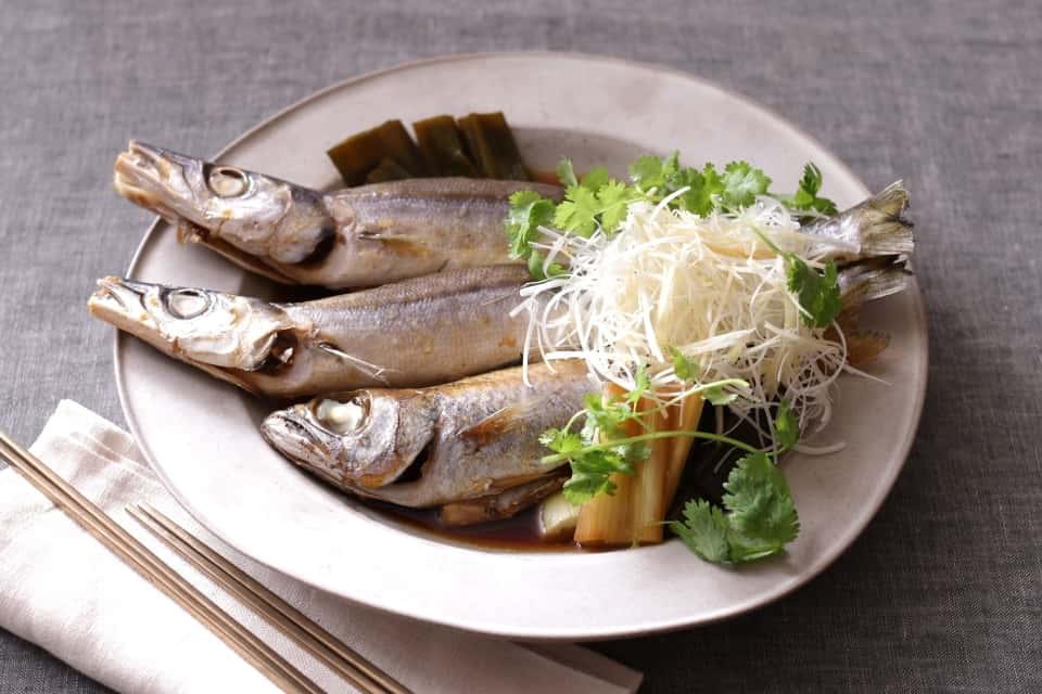 カマスとクロムツの中華蒸し