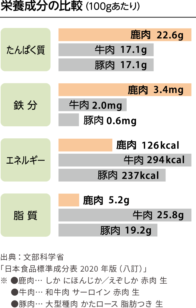 栄養成分の比較