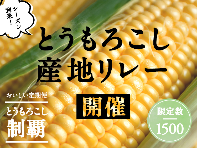 「とうもろこし制覇」申込スタート！
