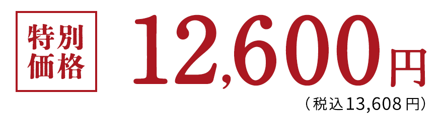 特別価格 12,600円（税込13,608円）